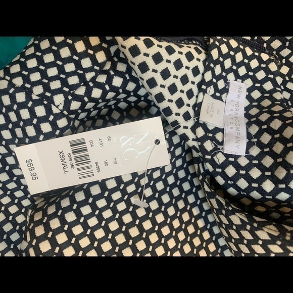 Ny&co Ruffle Sleeve Navy Shift Dress Size XS - Picture 7 of 8